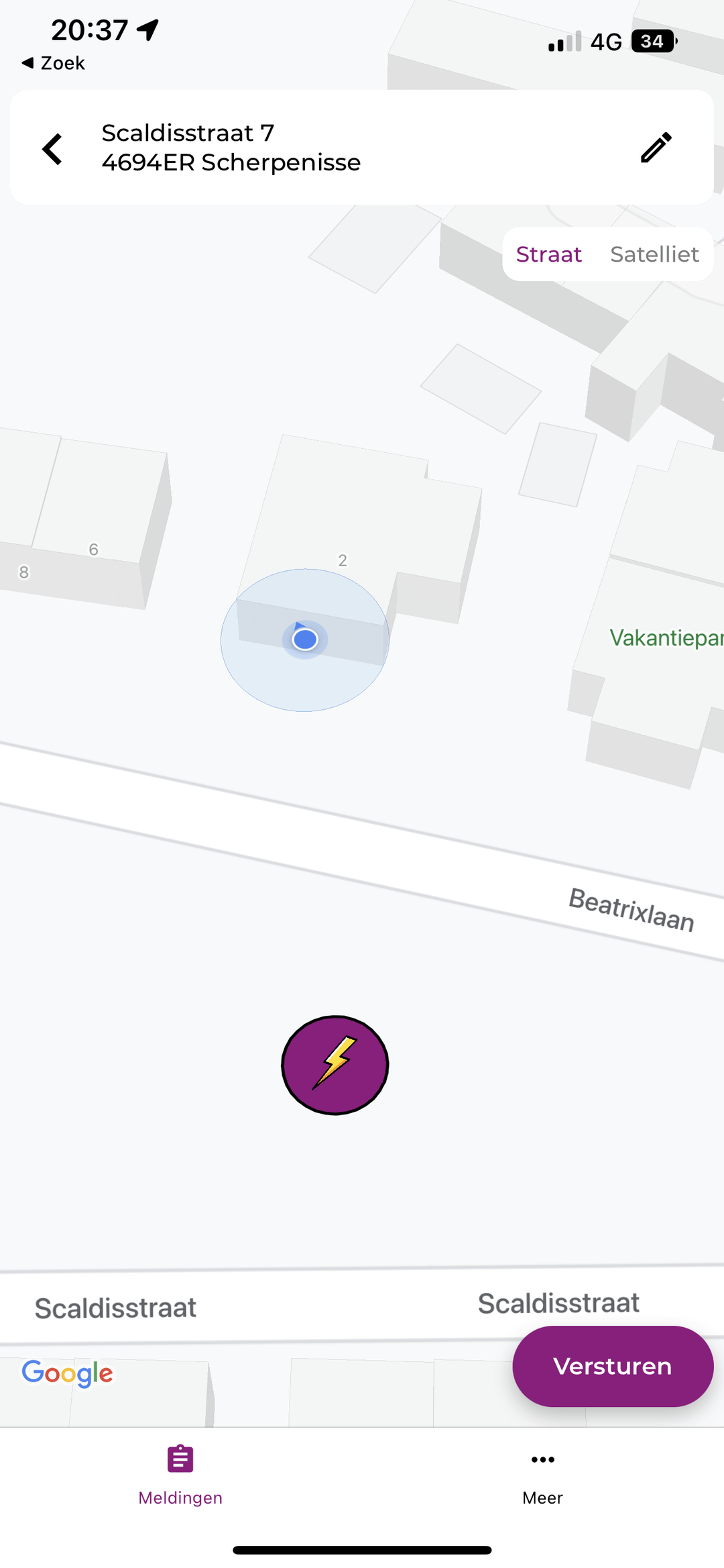 Calamiteiten melden via GPS