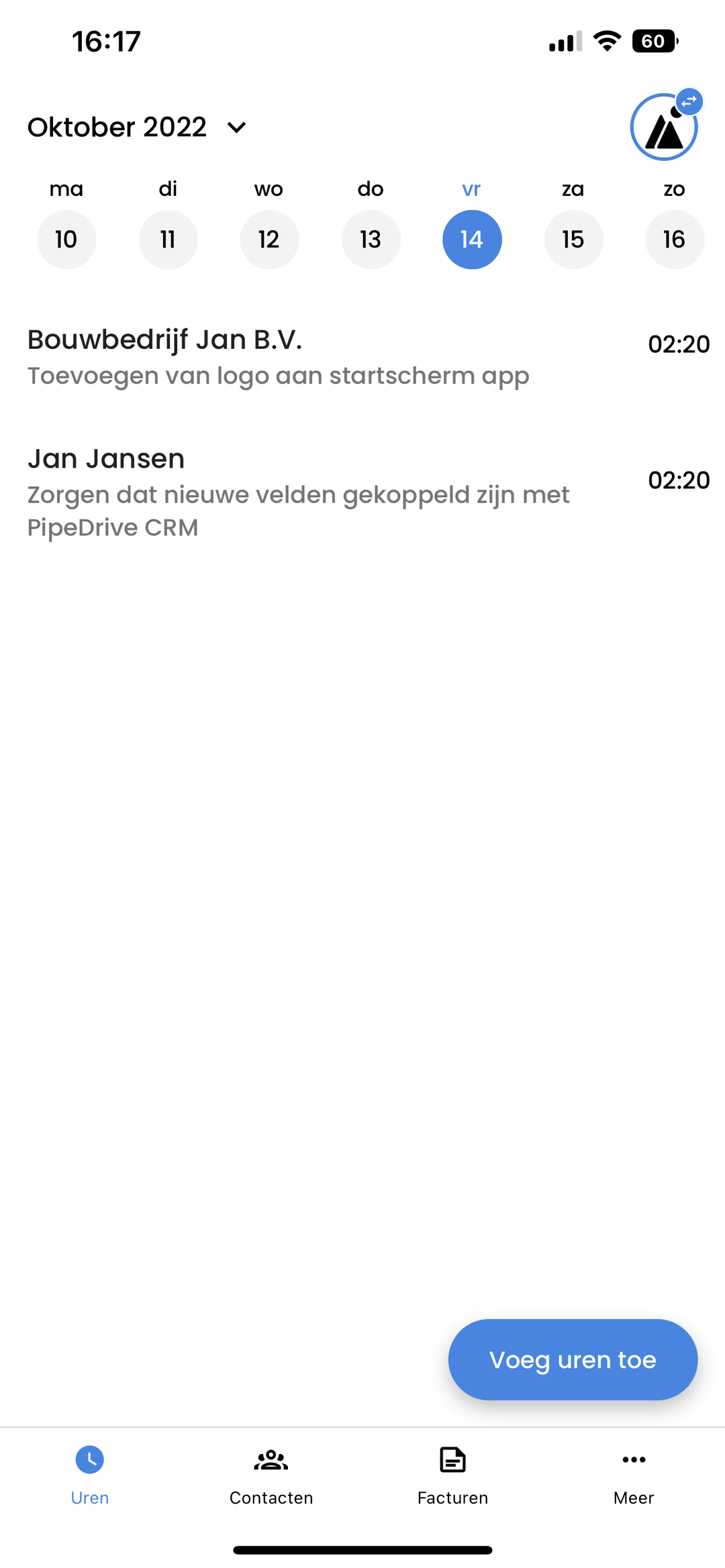 Tijd registreren